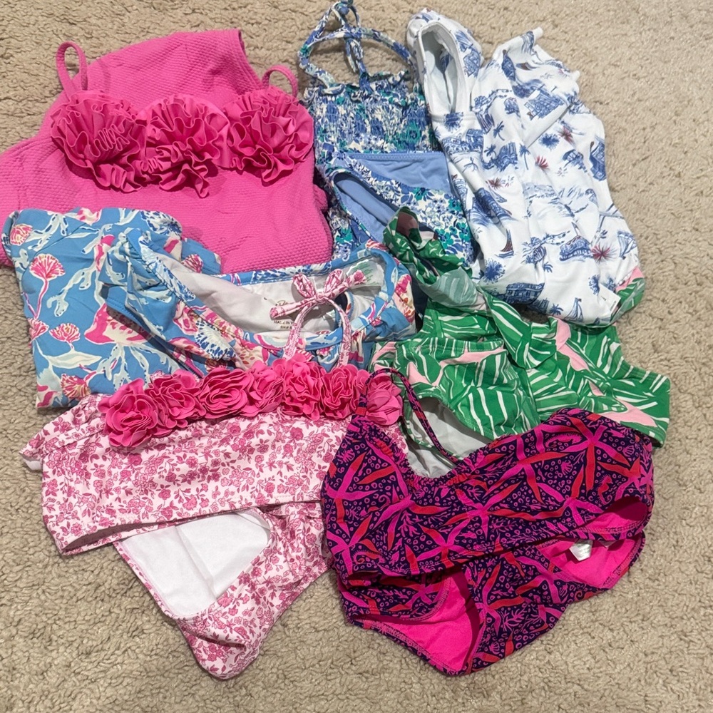 Vineyard Vines Kids Swim Bikinis - Pink, Blue, Green Collection